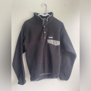 black patagonia button up